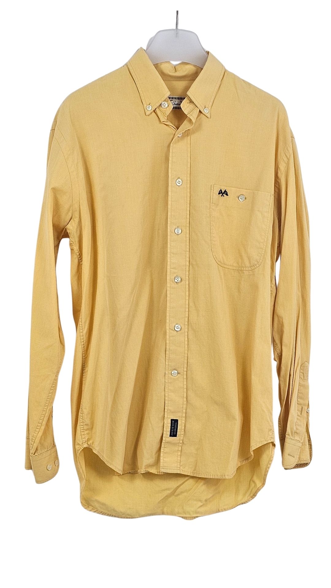 Camisa Thomas Burberry Hombre Amarilla – Vintage Casual Talla M