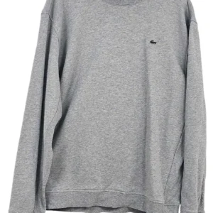 Sudadera Lacoste Hombre Gris Jaspeado – Talla Grande 4XL (FR 9)