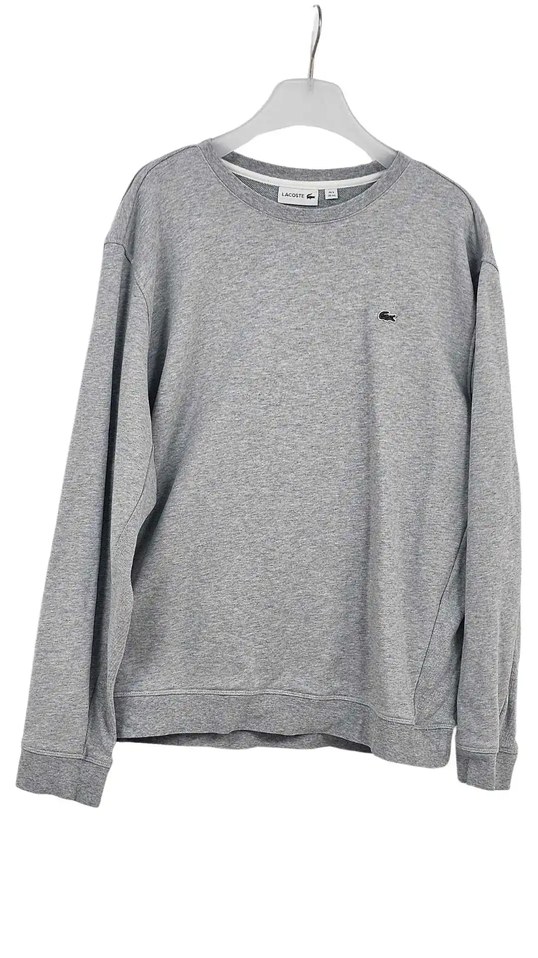 Sudadera Lacoste Hombre Gris Jaspeado – Talla Grande 4XL (FR 9)