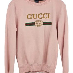 Sudadera Vintage Mujer Rosa Logo Bordado – Estilo 90s Bootleg Talla M