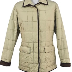 Chaqueta Acolchada Burberry London Beige – Vintage Talla 42 (L)