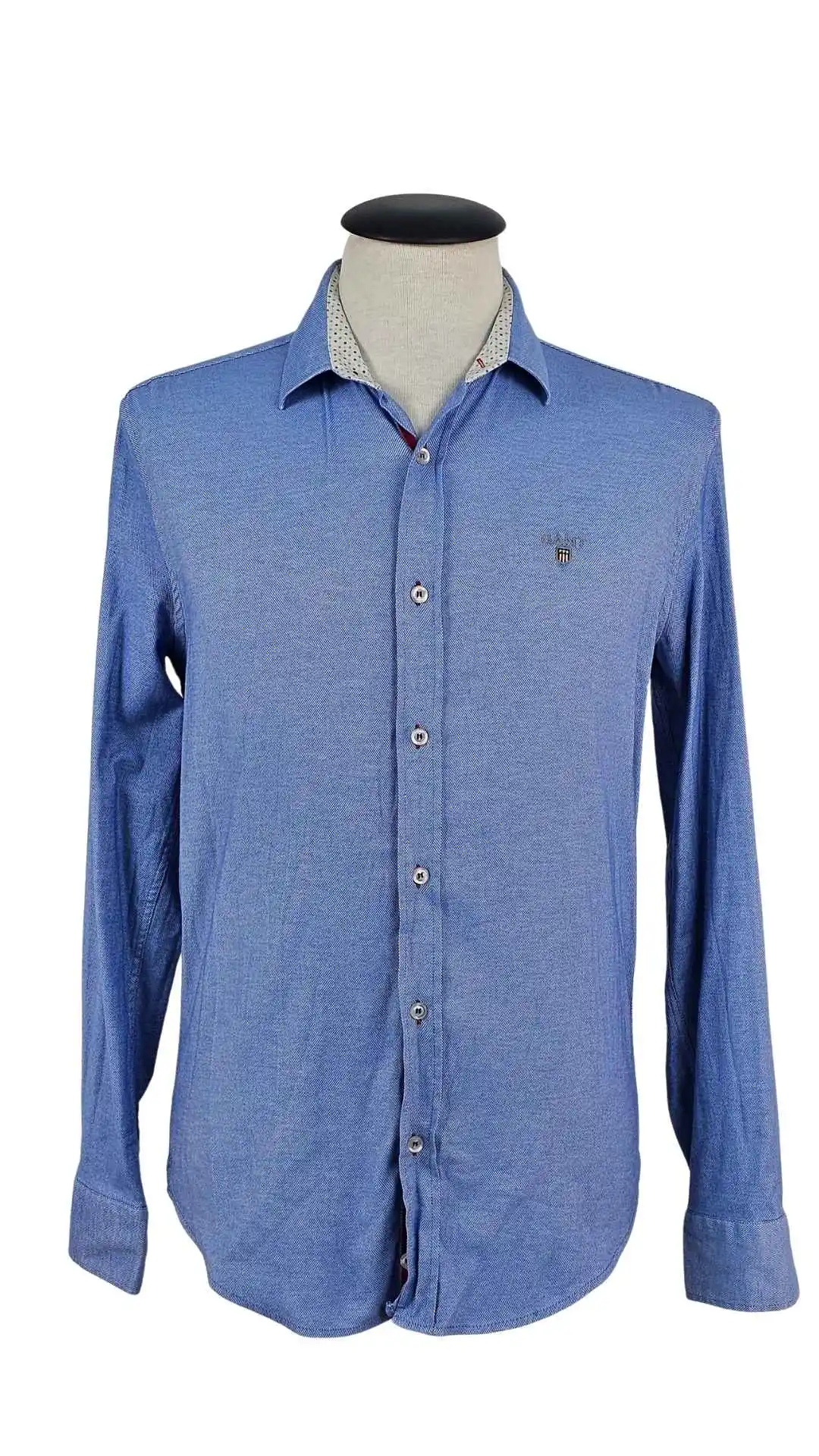 Camisa GANT Hombre Oxford Azul Celeste – Regular Fit Talla M