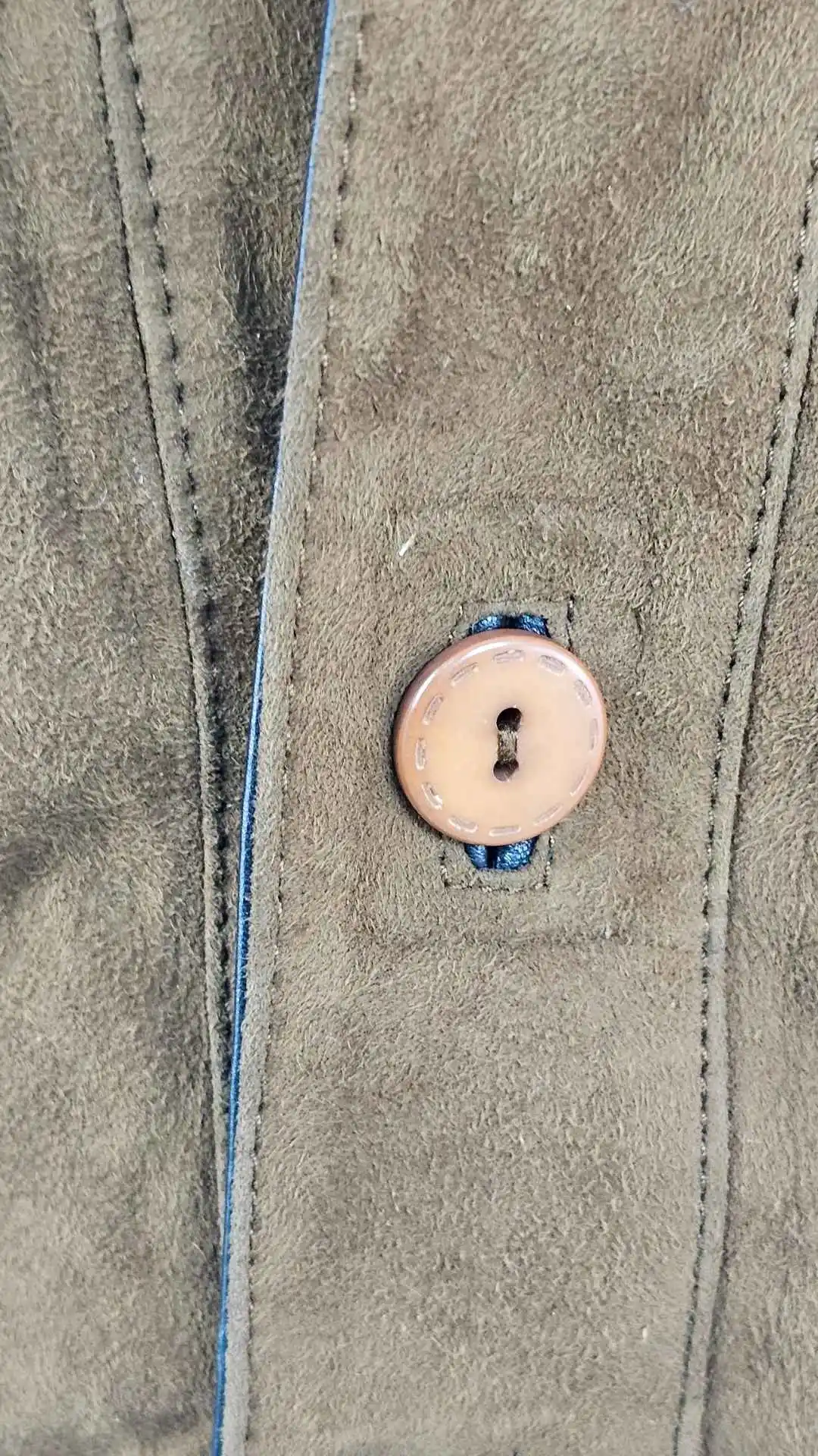 Cazadora Torras Vintage Piel Ante Marrón – Detalles Étnicos Talla 54 (XL) - Imagen 8