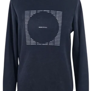 Sudadera Distrikt Nørrebro Hombre Navy – Diseño Gráfico Talla M