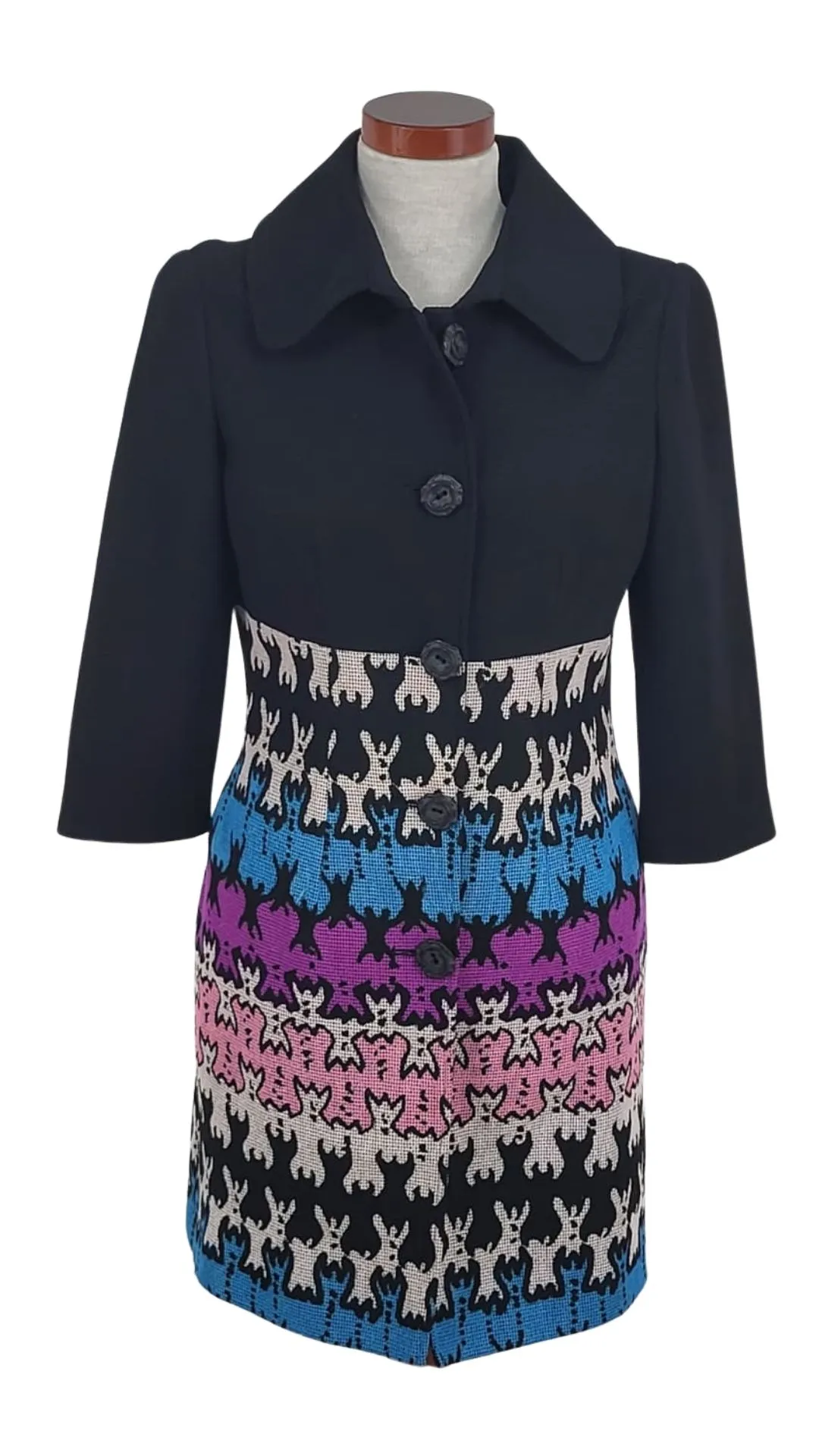 Abrigo D&G Dolce & Gabbana Vintage Tapiz Multicolor – Talla S