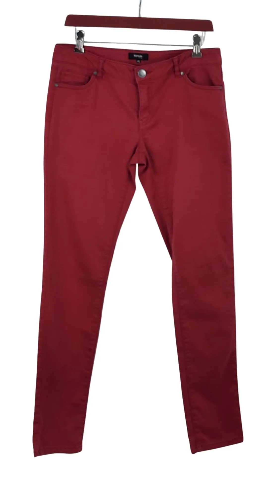 Pantalón Fórmula Joven Mujer Rojo – Corte Vaquero Talla 40