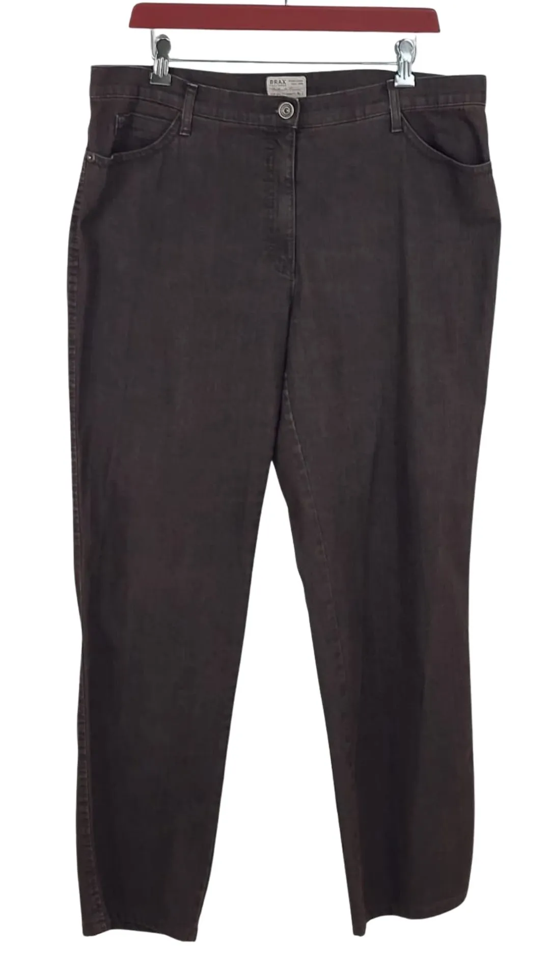 Pantalón Brax Feel Good Mujer Gris Oscuro – Authentic Denim Talla 46