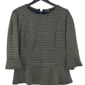 Top Crème de la Crème Mujer Geométrico Peplum – Talla XL