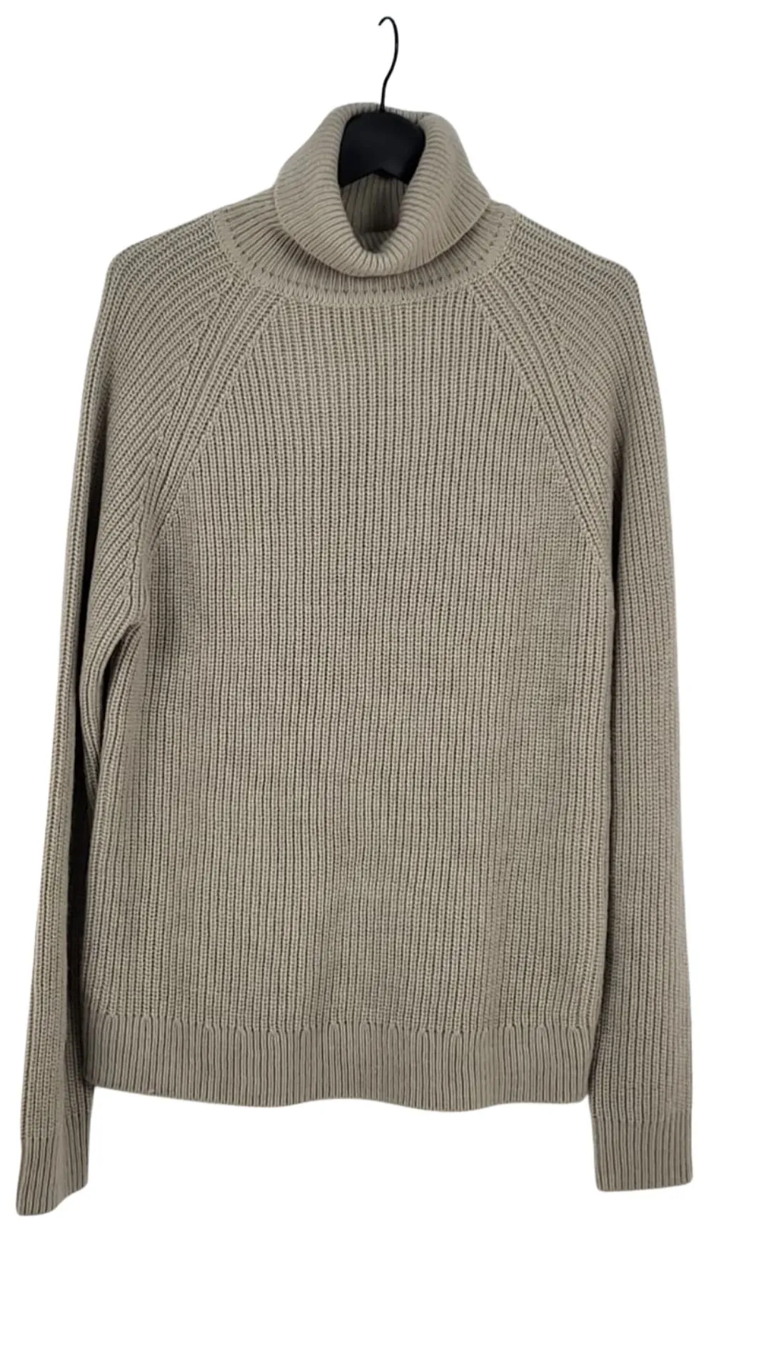 Jersey Bershka Mujer Beige Cuello Cisne – Punto Canalé Talla M