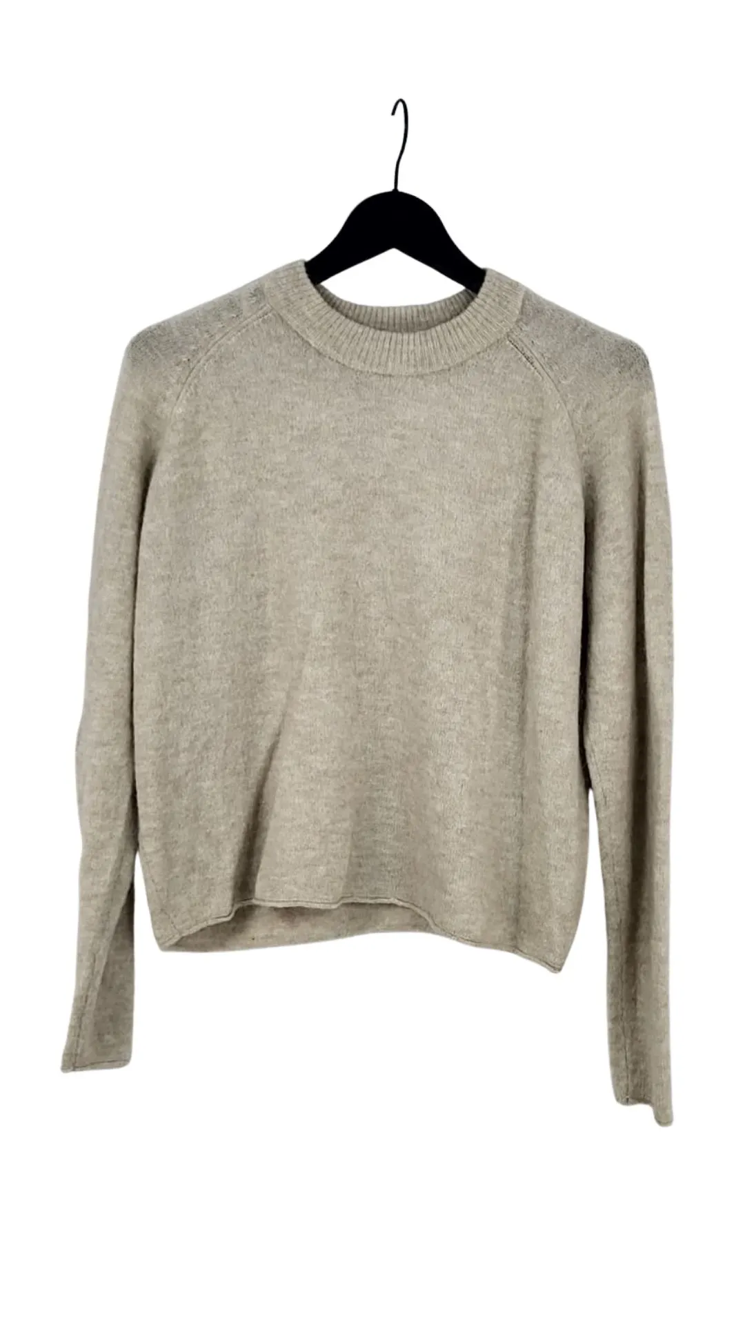 Jersey Zara Mujer Beige Avena Tacto Suave – Manga Ranglán Talla M