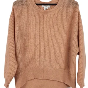 Jersey H&M L.O.G.G. Mujer Melocotón Punto Acanalado – Oversize Talla M