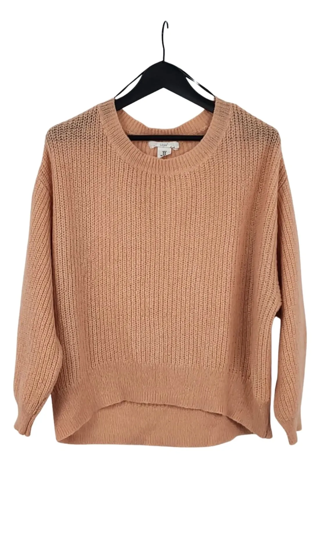 Jersey H&M L.O.G.G. Mujer Melocotón Punto Acanalado – Oversize Talla M