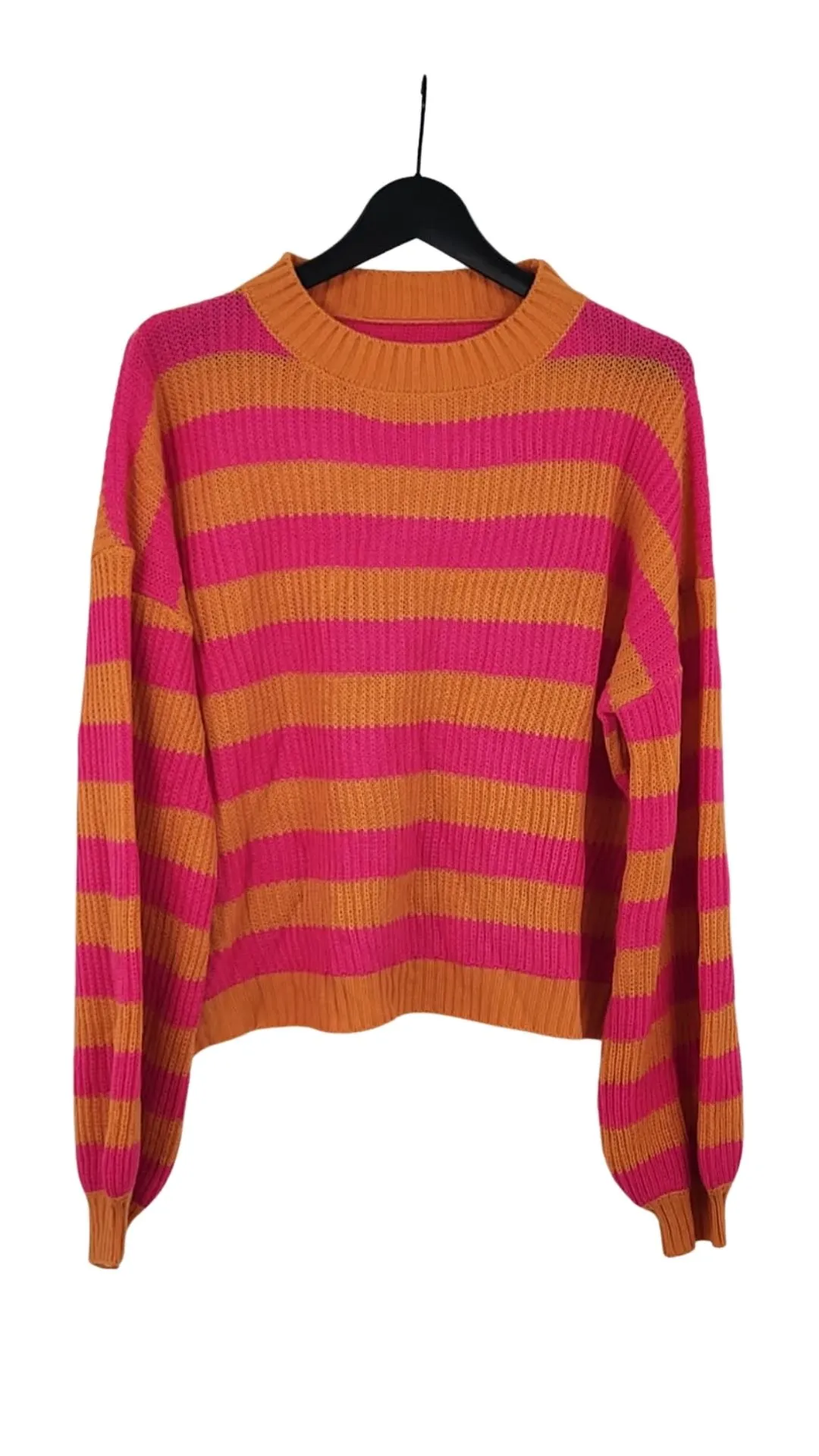 Jersey Selección Reusa Mujer Rayas Color Block Fucsia y Naranja – Talla L