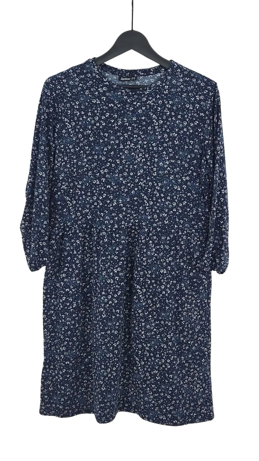 Vestido Janina Mujer Azul Estampado Floral – Punto Suave Talla XXL (44)
