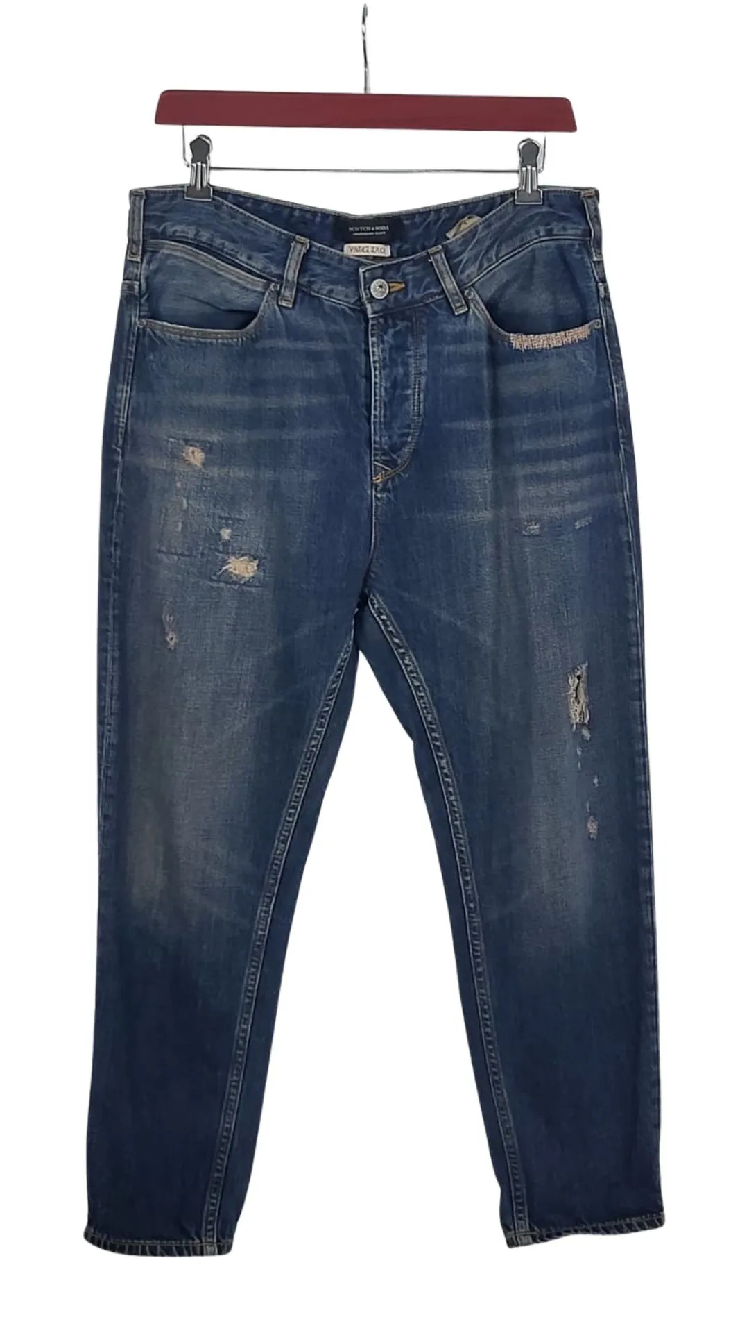Vaqueros Scotch & Soda Mujer Amsterdam Blauw Vintage Replica – Talla W28 L30