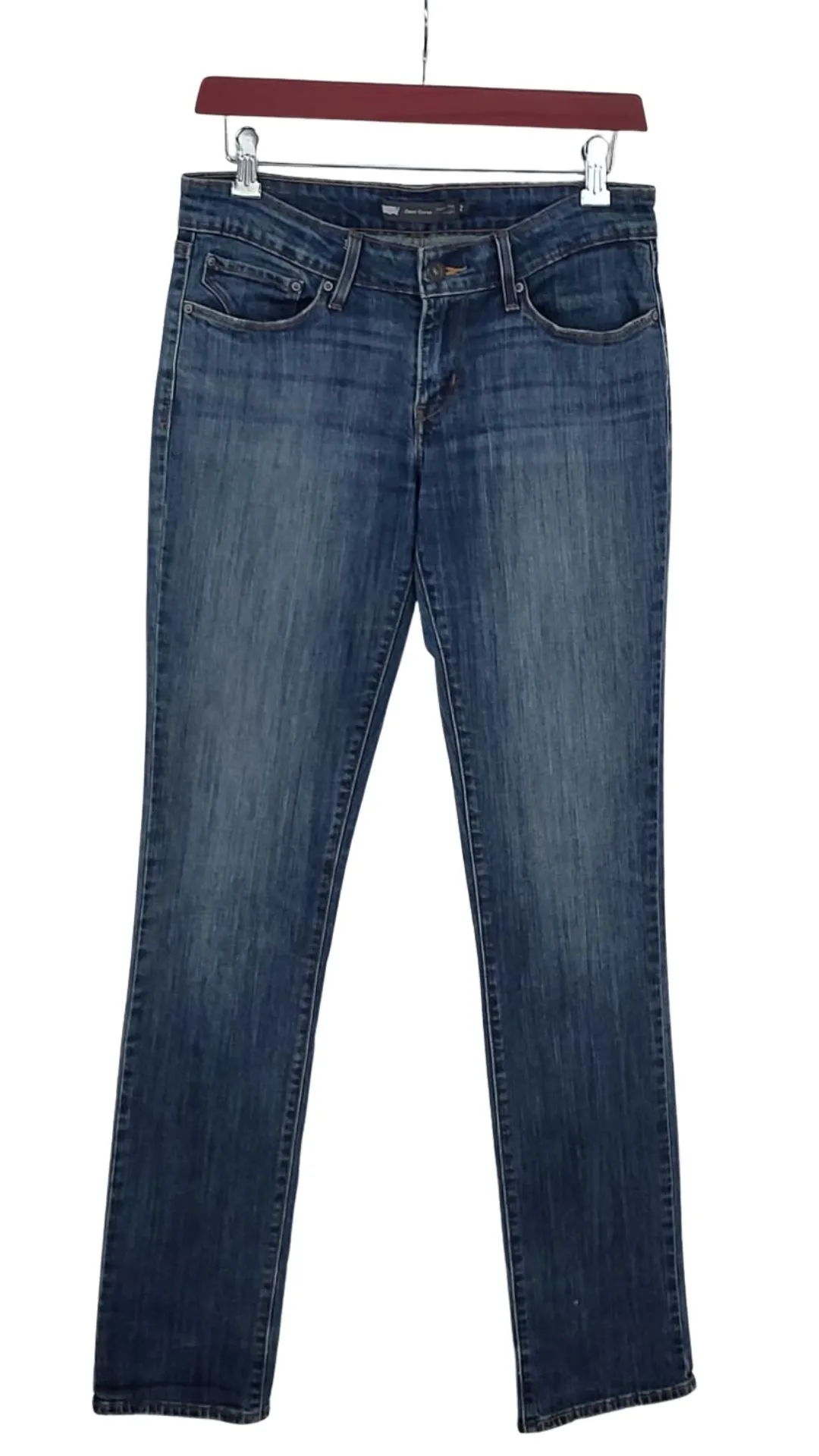 Vaqueros Levi's Mujer Demi Curve Straight Azul Medio – Talla W28 (38)