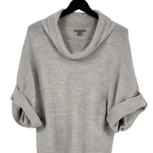 Jersey COS Mujer Gris Claro Cuello Desbocado Manga Kimono – Talla XS