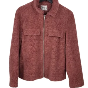 Chaqueta MSCH Copenhagen Mujer Rosa Teddy Borreguillo – Talla M